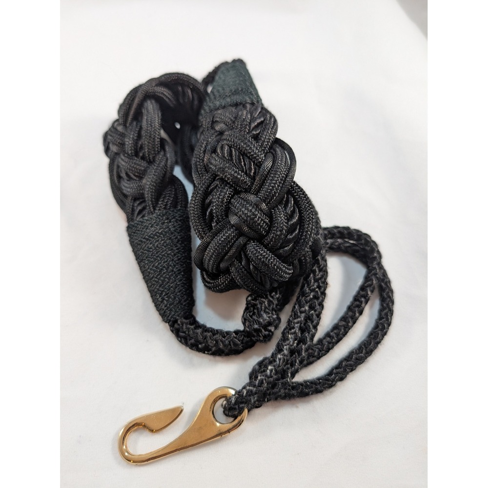 Karen‎ Scott Braided Black Belt Women's M/L Rope Hook Closure Classic Whimsigoth - Picture 2 of 4